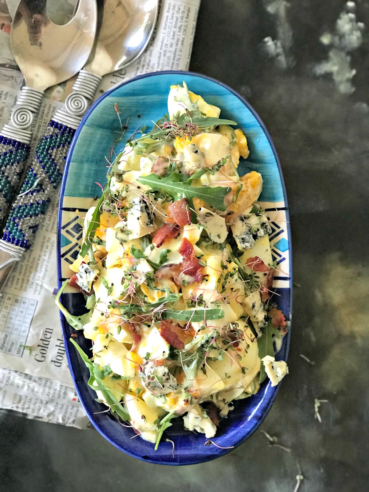Egg Salad with Bacon and Blue Cheese Sinamon Tales
