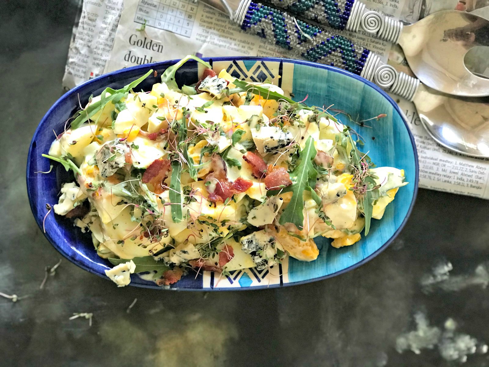 Egg Salad with Bacon and Blue Cheese Sinamon Tales