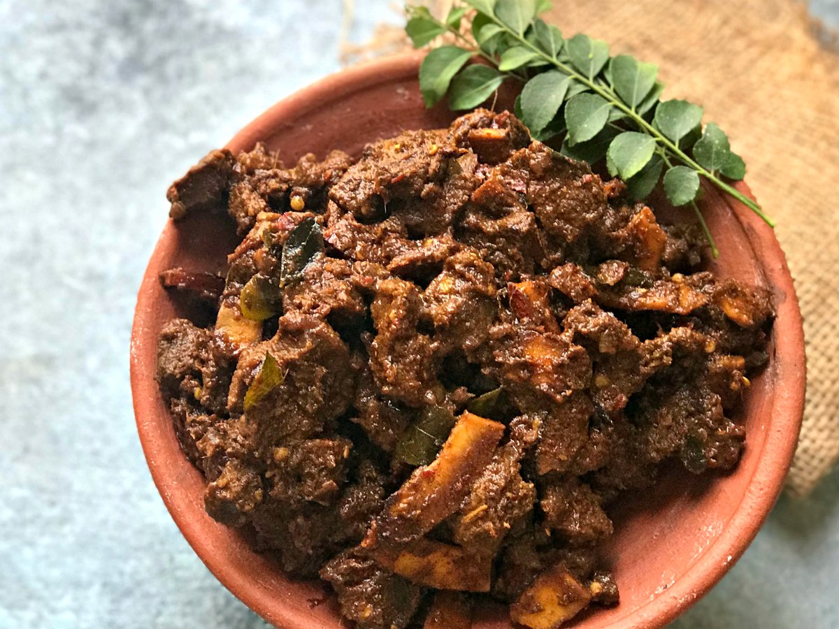 Kerala Style Beef Fry Beef Ularthiyathu Sinamon Tales