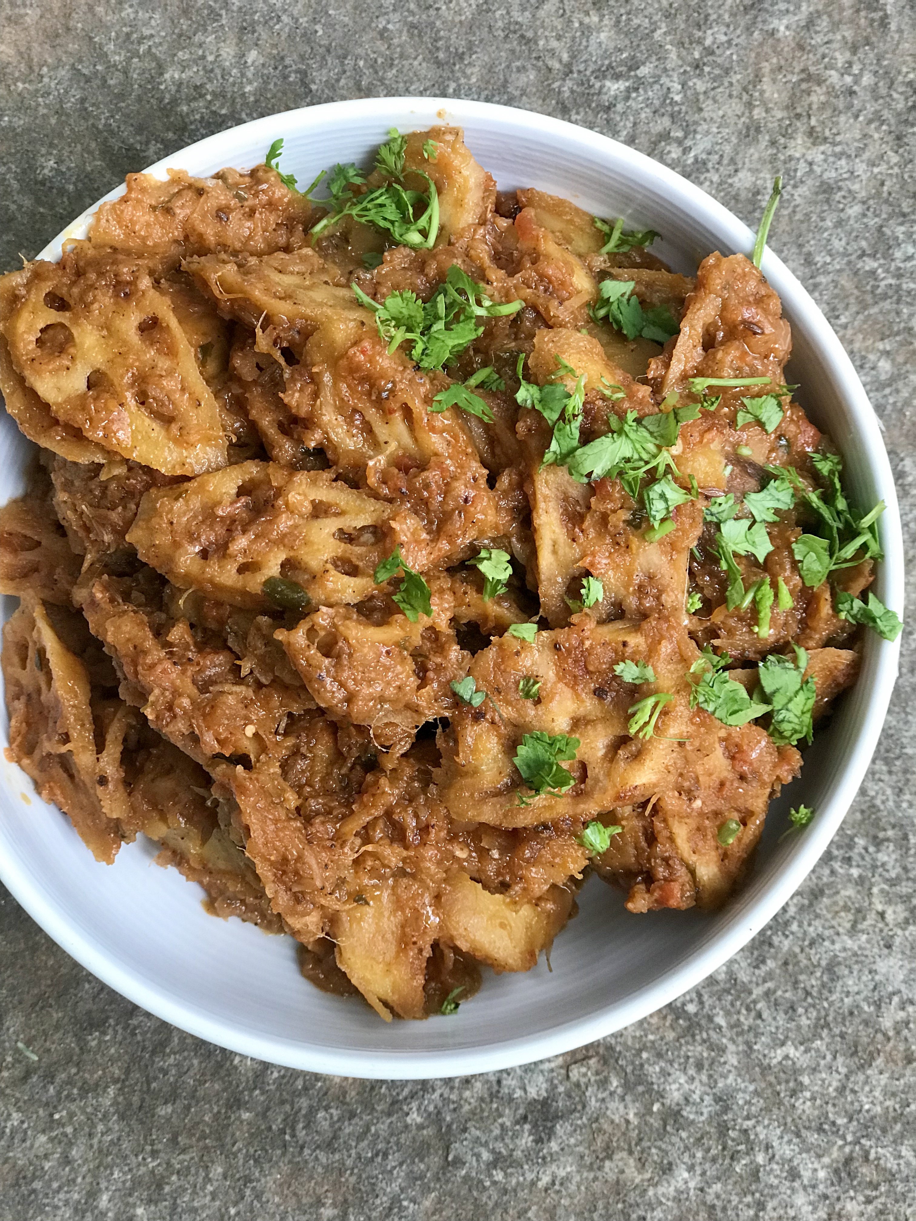 Punjabi Style Lotus Stem Bhain Aloo Sinamon Tales