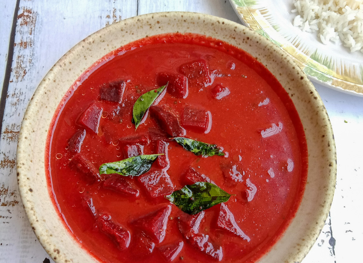 Udupi style Beetroot Curry Sinamon Tales